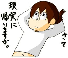 Cartoon Girl Sticker sticker #11457549