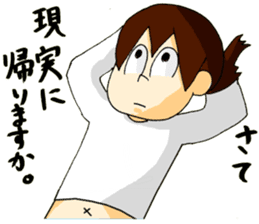 Cartoon Girl Sticker sticker #11457549