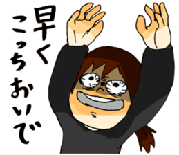 Cartoon Girl Sticker sticker #11457556