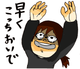 Cartoon Girl Sticker sticker #11457556