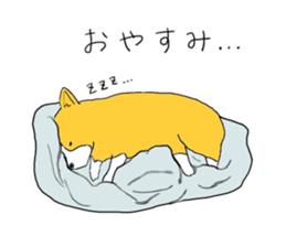 Corgi who wanted to be a man sticker #11457666