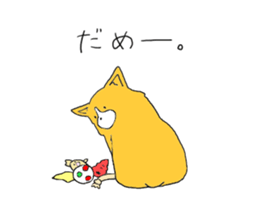 Corgi who wanted to be a man sticker #11457682