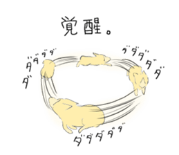 Corgi who wanted to be a man sticker #11457697