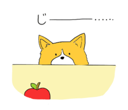 Corgi who wanted to be a man sticker #11457701