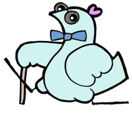 Giant Pigeons in Love sticker #11457754