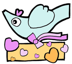 Giant Pigeons in Love sticker #11457756