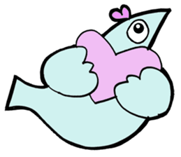 Giant Pigeons in Love sticker #11457778