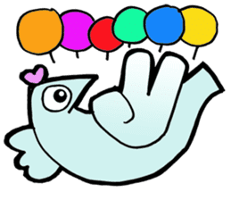 Giant Pigeons in Love sticker #11457780