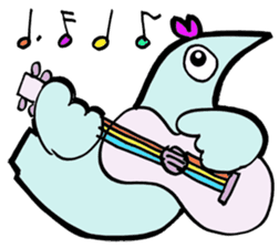 Giant Pigeons in Love sticker #11457782