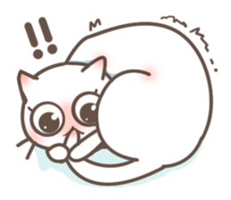 my happy cat Moe 2 sticker #11458180