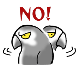Angry Parrot sticker #11459710