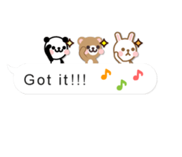 Cutie Chatty Friends!! (Eng) sticker #11460428