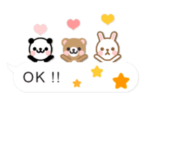 Cutie Chatty Friends!! (Eng) sticker #11460430