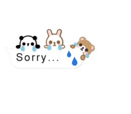 Cutie Chatty Friends!! (Eng) sticker #11460442