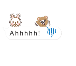 Cutie Chatty Friends!! (Eng) sticker #11460454