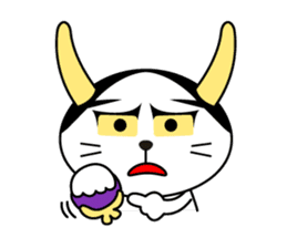 Hannya cat sticker #11460567
