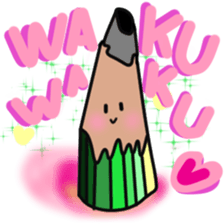 Pencil stamp sticker #11460622