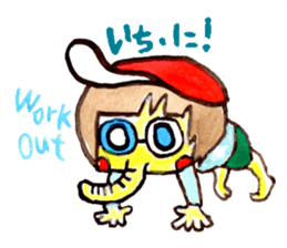 Gemogemo Sticker Tomoko Kouda GAHAKU 2 sticker #11460711