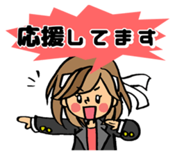 Sticker for sociable girls sticker #11460745