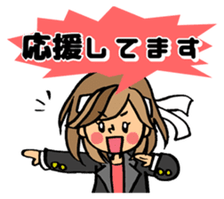 Sticker for sociable girls sticker #11460745