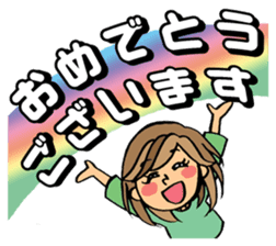 Sticker for sociable girls sticker #11460747