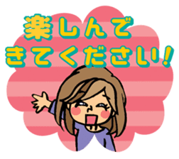 Sticker for sociable girls sticker #11460765