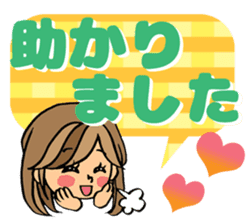 Sticker for sociable girls sticker #11460771