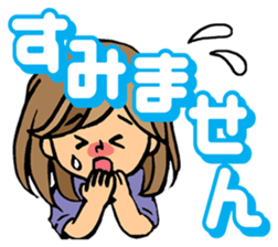 Sticker for sociable girls sticker #11460773