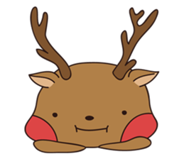 deer and blue sticker #11461024