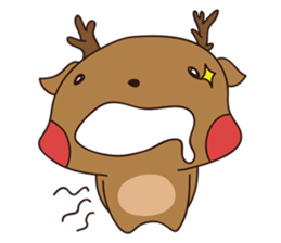 deer and blue sticker #11461026