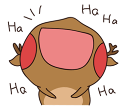 deer and blue sticker #11461027