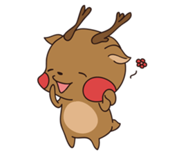 deer and blue sticker #11461032