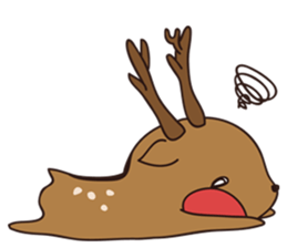 deer and blue sticker #11461033