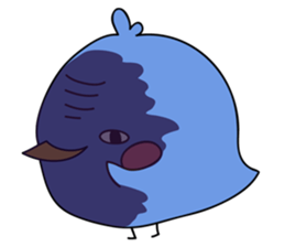 deer and blue sticker #11461035