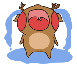 deer and blue sticker #11461038