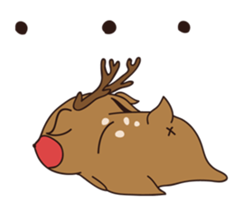 deer and blue sticker #11461039