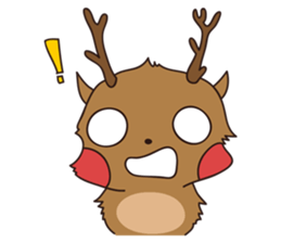 deer and blue sticker #11461041