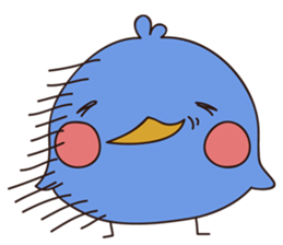 deer and blue sticker #11461043