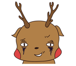 deer and blue sticker #11461044