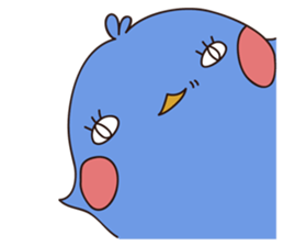 deer and blue sticker #11461045