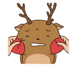 deer and blue sticker #11461046