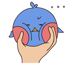 deer and blue sticker #11461047