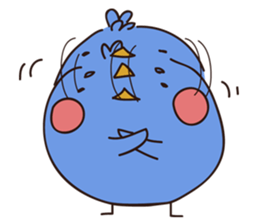 deer and blue sticker #11461049