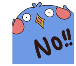 deer and blue sticker #11461051