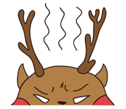 deer and blue sticker #11461052