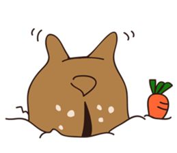 deer and blue sticker #11461054