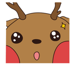 deer and blue sticker #11461055