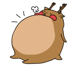 deer and blue sticker #11461057