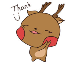 deer and blue sticker #11461059