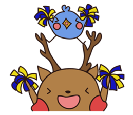 deer and blue sticker #11461060